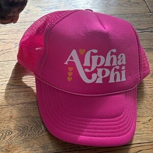 Alpha Phi Pink Trucker Hat